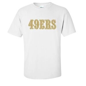 San Francisco 49ers Vintage Gold Text T-Shirt